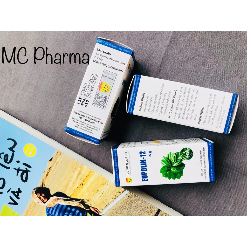 Eupolin-12 Học viện quân y hộp 15g