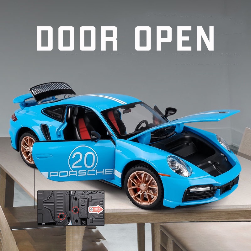 Mô Hình Xe Hơi Porsche 911 Turbo S Tỉ Lệ 1: 24 Bằng Hợp Kim Có Đèn Và Nhạc Cho Bé Trai