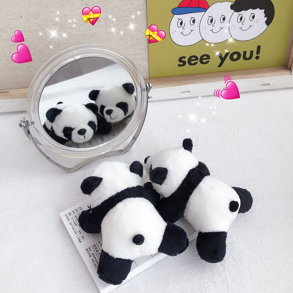 Plush Doll Panda Brooch Cute Hairpin