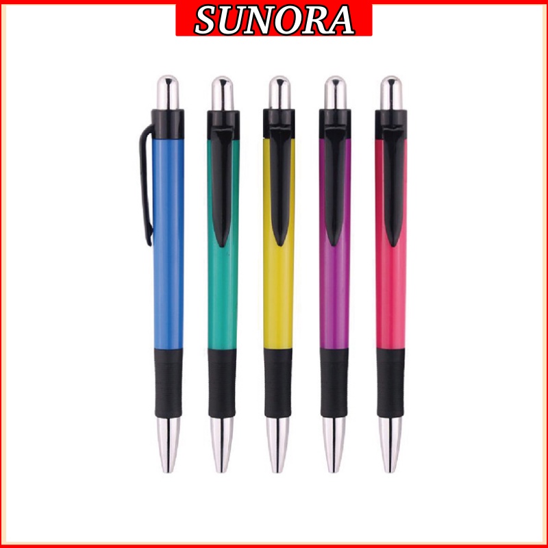 Bút Bi Bấm Mực Xanh 1,0mm - Bút Viết Văn Phòng, Học tập