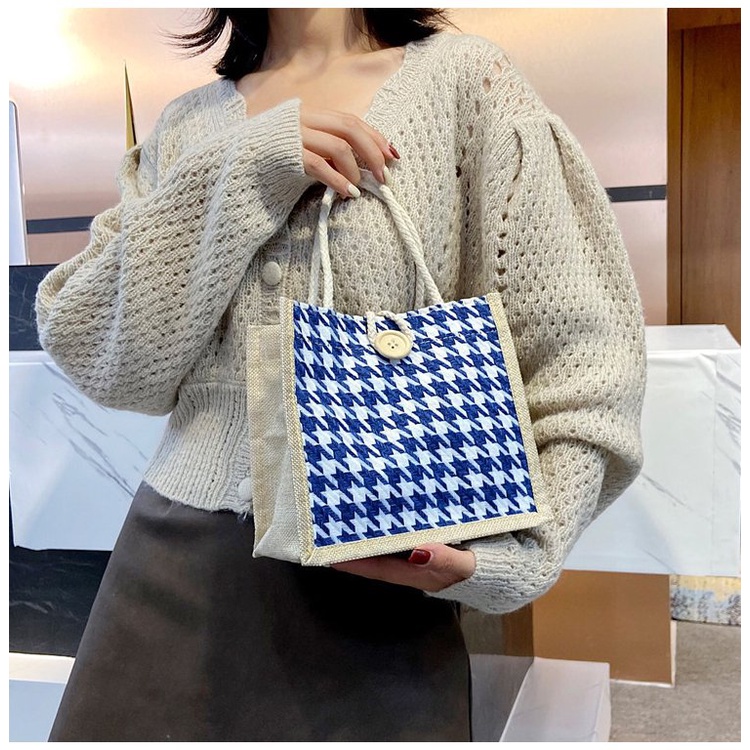 Túi Vải Canvas Đựng Cơm Trưa Phong Cách Bohemian Xinh Xắn