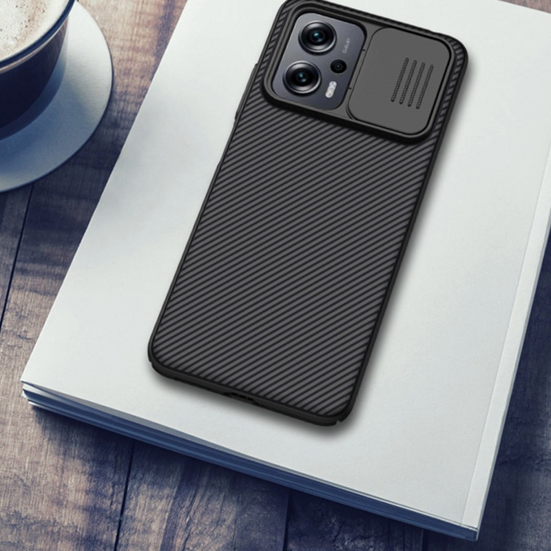 Ốp Điện Thoại PC Cao Cấp Có Thanh Trượt Bảo Vệ Camera Cho Redmi Note 11T Pro