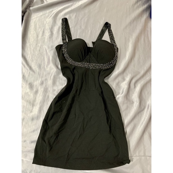 Đầm đen dây sexy size S thanh lý