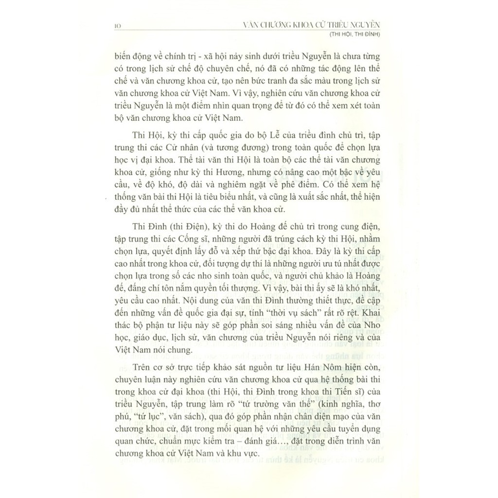 Sách - Văn Chương Khoa Cử Triều Nguyễn (Thi Hội, Thi Đình) (Bìa Cứng)