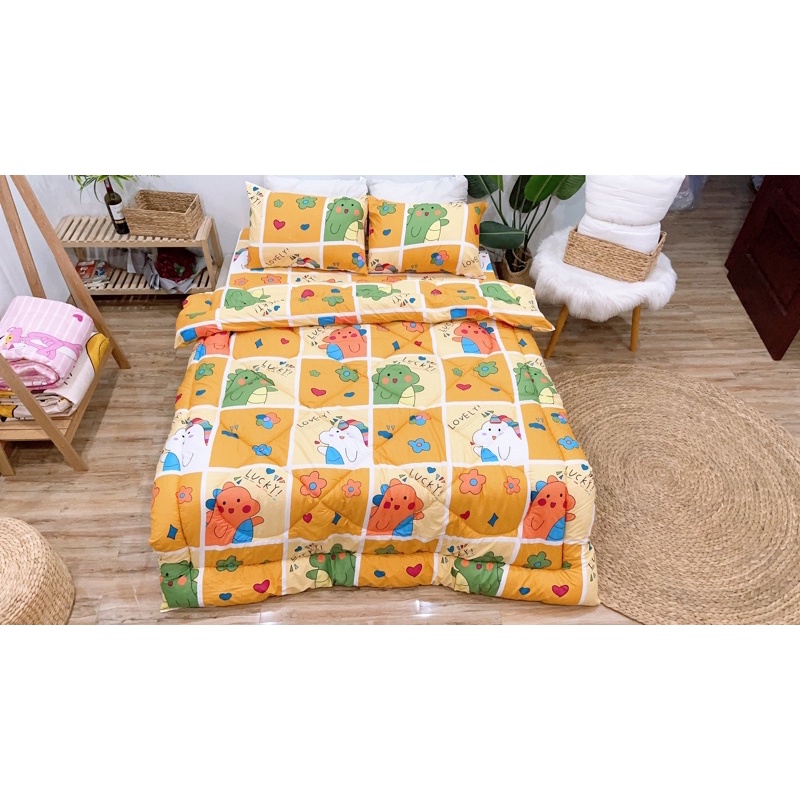 Chăn phao trần bông mùa đông dày loại 1 siêu ấm kích thước 1m8x2m