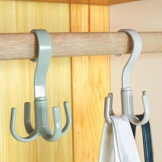 🌸Móc treo dày ,móc treo đồ 4 chấu xoay 360 Độ Thông Minh_KN43
