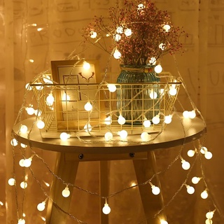 DÂY ĐÈN TRANG TRÍ NOEL , ĐÈN LED TRANG TRÍ NHÀ CỬA DỊP LỄ TẾT Đèn Led Trang Trí Bóng Tròn Nhỏ