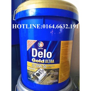Dầu nhớt Mỹ Caltex Delo Gold Ultra API CI-4 xô 18L