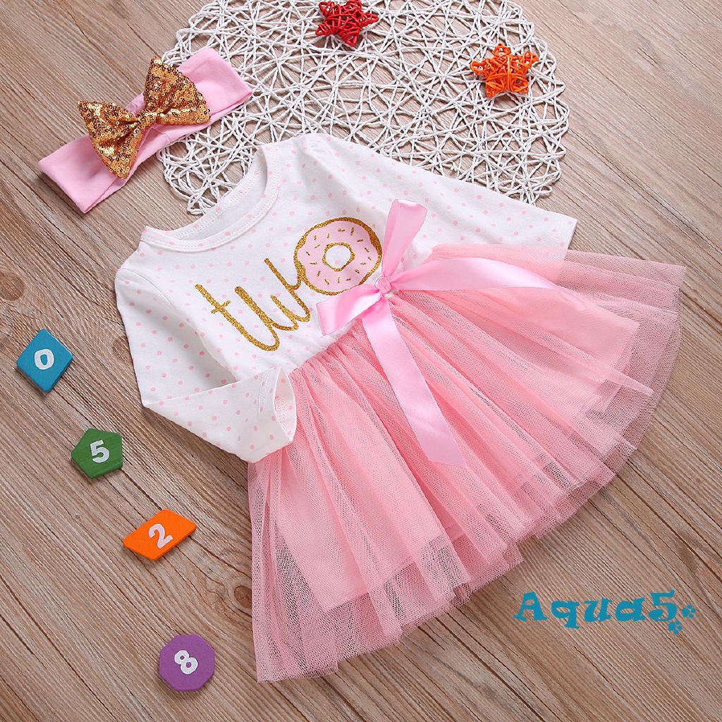 Set Đầm Xoè Tutu + Băng Đô Dễ Thương Cho Bé Gái Sơ Sinh