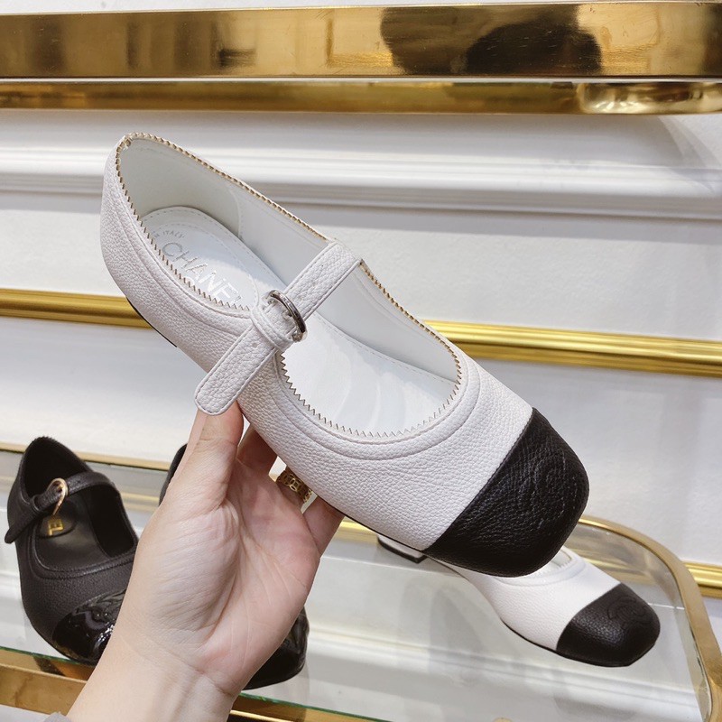 Giày búp bê channel đế bệt khoá ngang spsl fullbox bill túi giấy | BigBuy360 - bigbuy360.vn