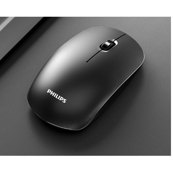 Chuột không dây Philips 2.4G Máy tính để bàn máy tính xách tay tiết kiệm điện cho văn phòng