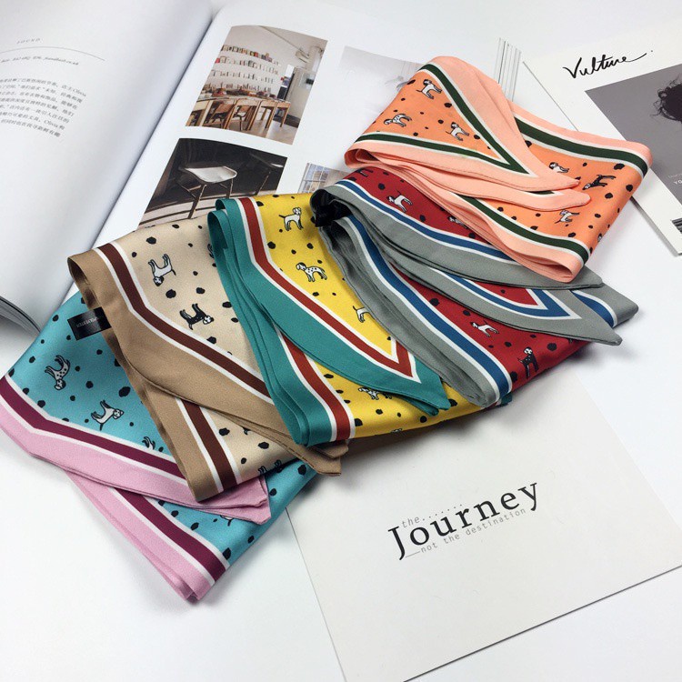 Khăn Choàng Dệt Kim 90cm Họa Tiết Kim Cương Phong Cách retro Hàn Quốc