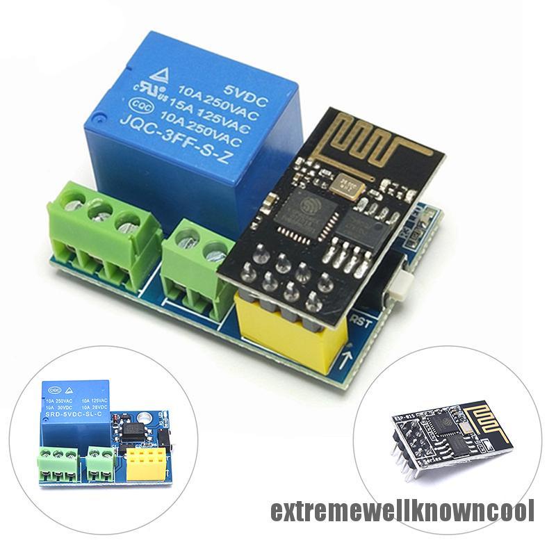 ECVN ESP8266 ESP-01S 5V WiFi Relay Module Smart Home Remote Control Switch