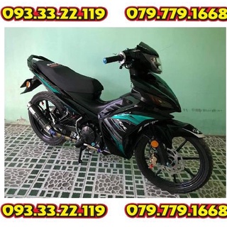 Tem Rời Yamaha Exciter 135 LC Dán Xe Đen Bóng