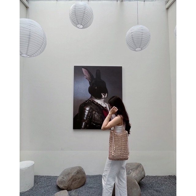 MIRABEL nâu - Túi móc thủ công.