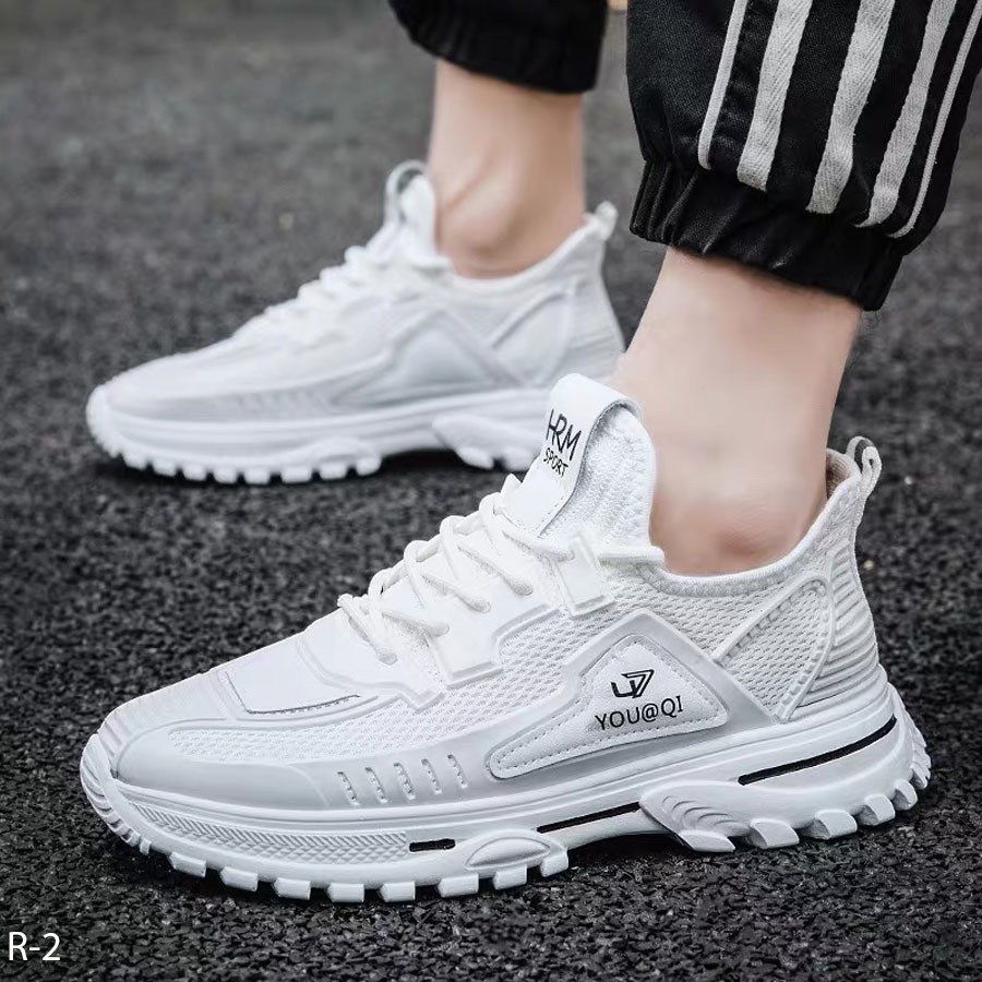 Giày Nam Đẹp ⚜️Bệu Store⚜️ Giày Sneaker Nam Hàn Quốc - Hàng Xả Kho Lẻ Size - Màu Full Trắng Siêu Đẹp