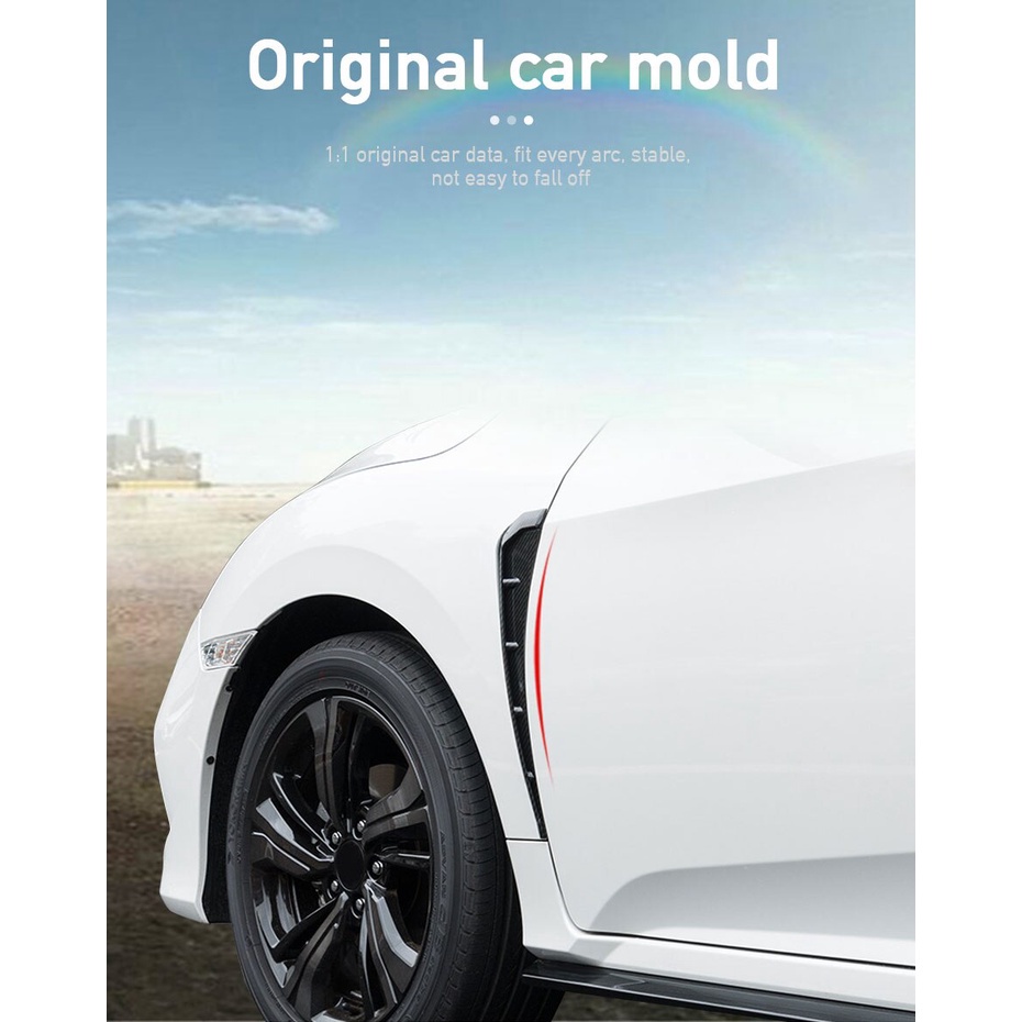 SEAMETAL 2 Nắp thông gió gắn cản chắn bùn cho ô tô Honda Civic thế hệ 10 2021 2020 2019 2018 2017