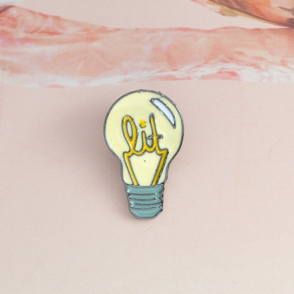 Ghim cài áo kiểu dáng bóng đèn độc đáo sáng tạo