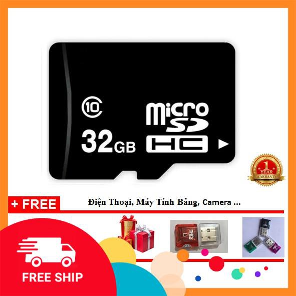 [ Trợ Giá ] Thẻ nhớ 32Gb microSD OEM Class 10, Chạy Cam IP, BH 12 tháng. [ Tặng đầu đọc thẻ trị giá 25k ]