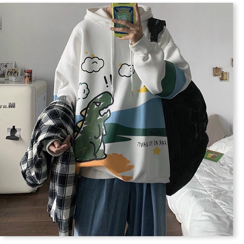 ÁO KHOÁC NỈ HODDIES KHỦNG LONG CỰC CHẤT SIÊU HOT HÈ THỜI TRANG KME FASHION