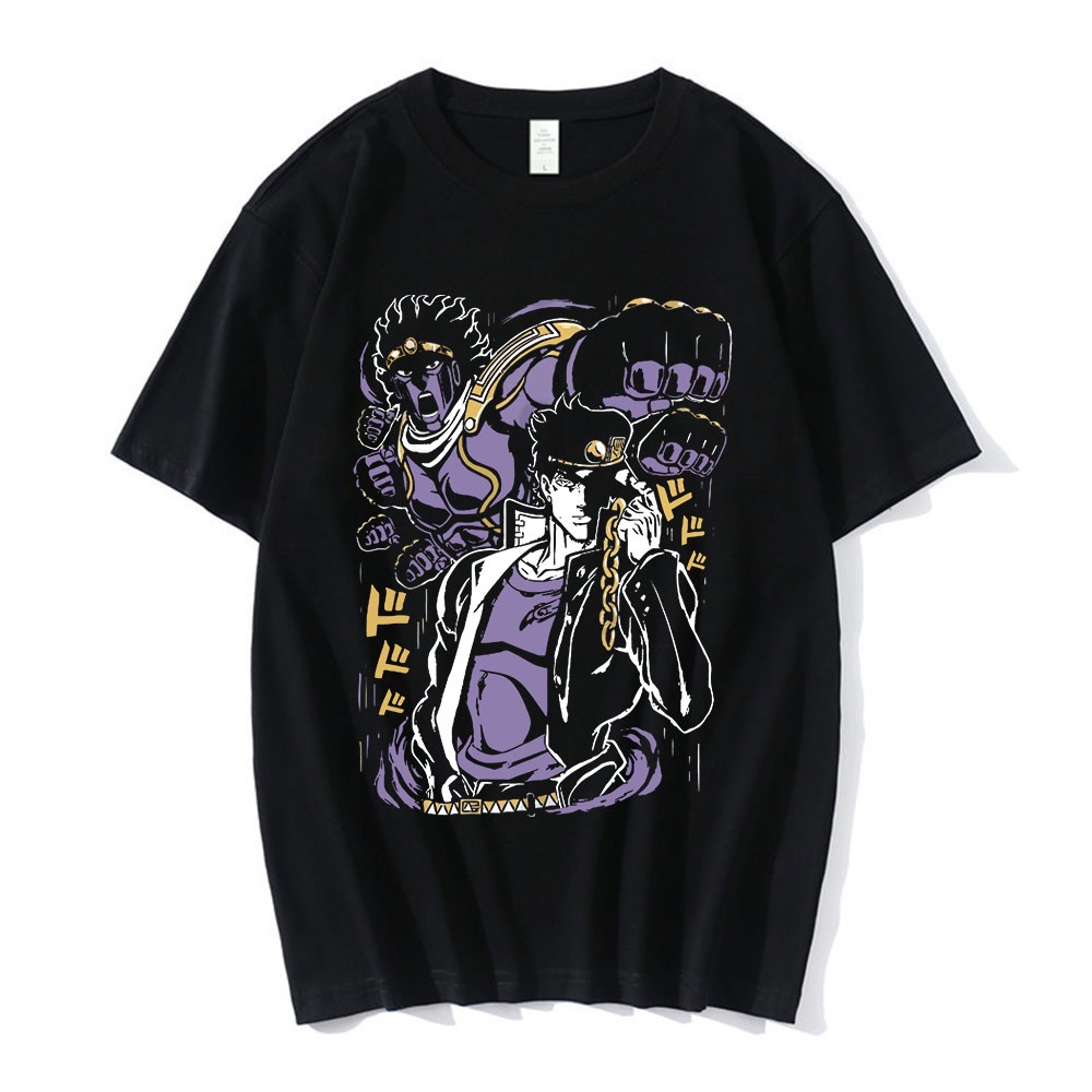 HOT🔥 Áo Phông Anime Jojo Bizarre Adventure T Shirt Jotaro Star Platinum Manga mẫu mới cực chât
