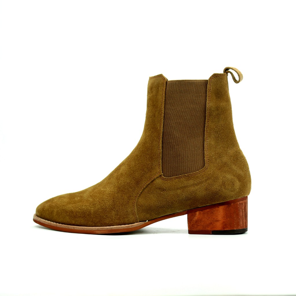 Chelsea boots tobacco high heel August