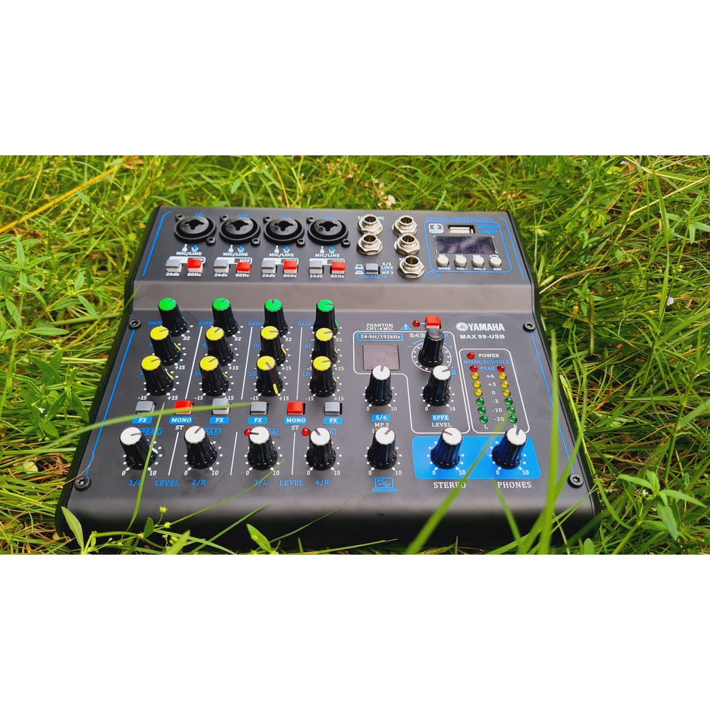 Mixer MAX99 USB YAMAHA . Tích Hợp Blutooth , Âm Thanh Stereo Cực Hay , Tích Hợp 16 Chế Độ Vang , Dễ Dàng Điều Chỉnh