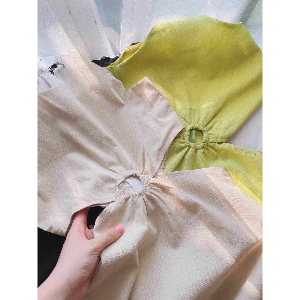 VÁY KHOÉT EO CUT OUT 3 MÀU