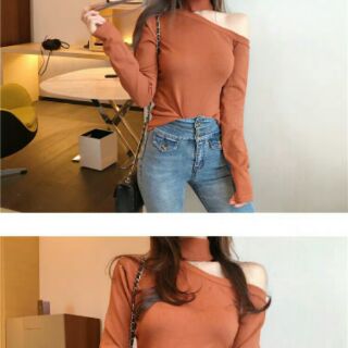 Áo len hở vai quảng châu