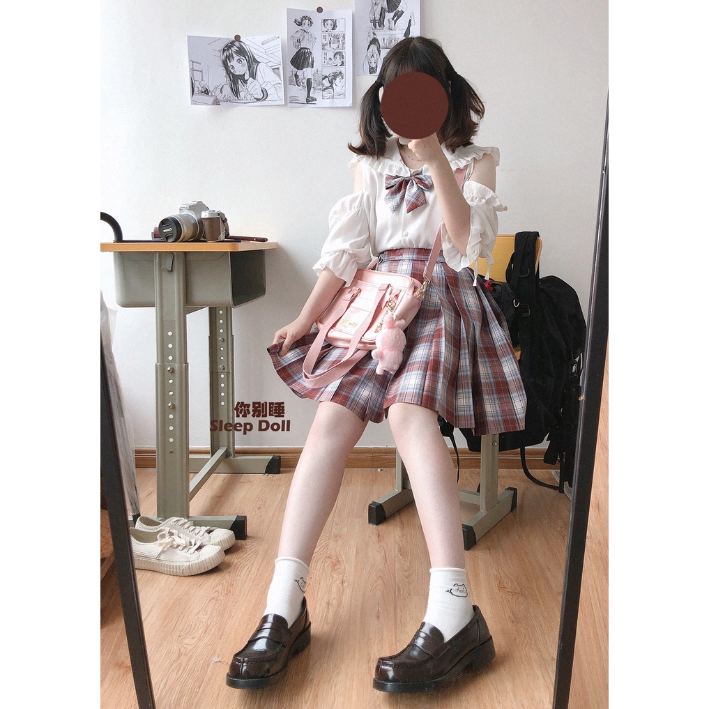 Áo sơ mi - Áo Blouse Brand Sleep Doll hở vai #Seppdoll #Somi #Blouse