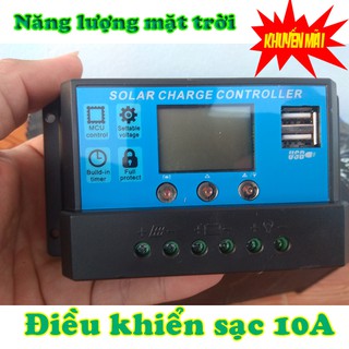 Bộ điều khiển sạc pin năng lượng mặt trời 10A – Hệ 12v và 24V