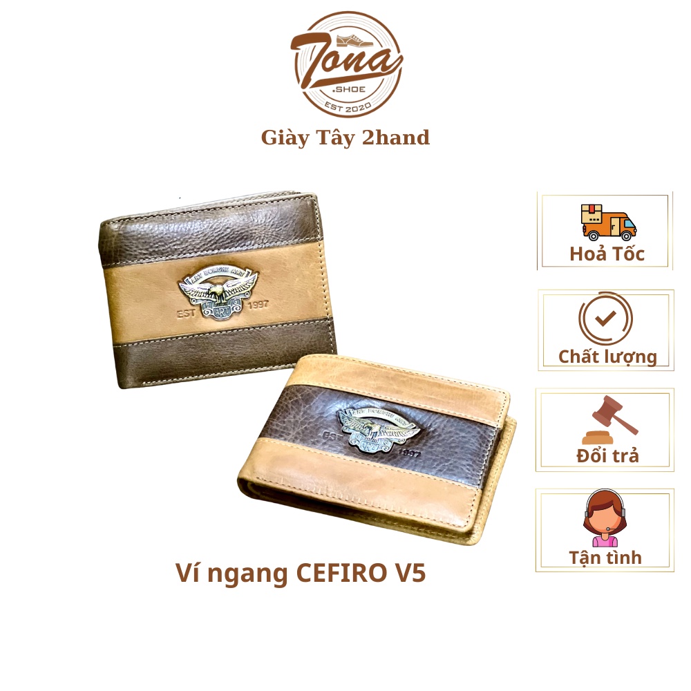 [Tonashoe] VÍ NAM CEFIRO -  Dáng Ngang V5 - Mẫu Mới Năm 2022