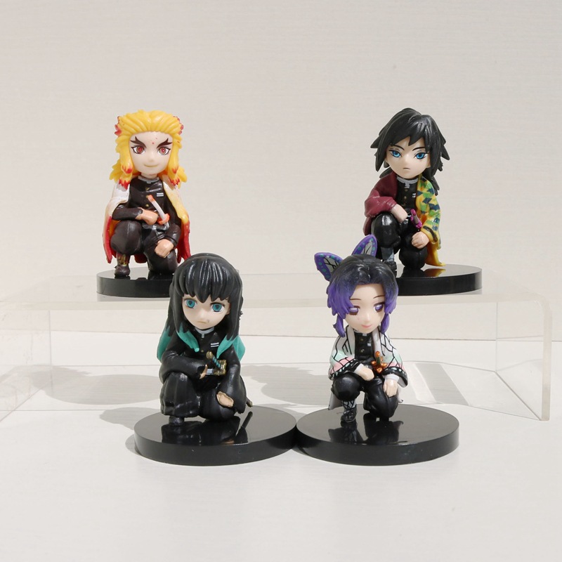 4 Đầu Gối Demon Slayer 's Blade Trang Trí Ô Tô Tanjiro Chiamen Tanjiro Nidouzi Vợ Tôi Good Gacha Dol