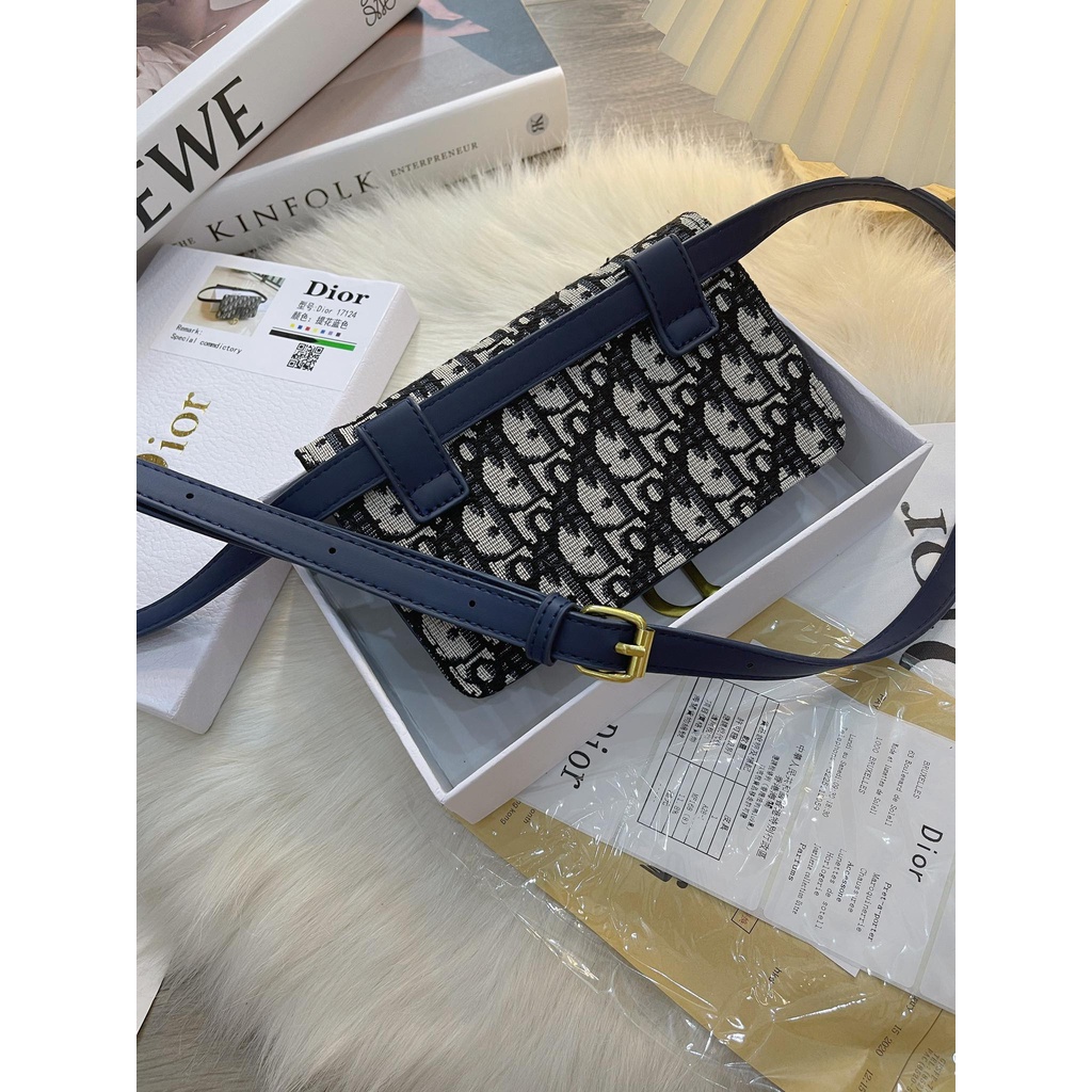 Túi Đeo Hông Dior Thổ Cẩm Quảng Châu Hàng Full Kèm Dây Thắt Lưng