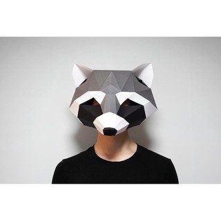Mô hình giấy Mặt nạ Raccoon