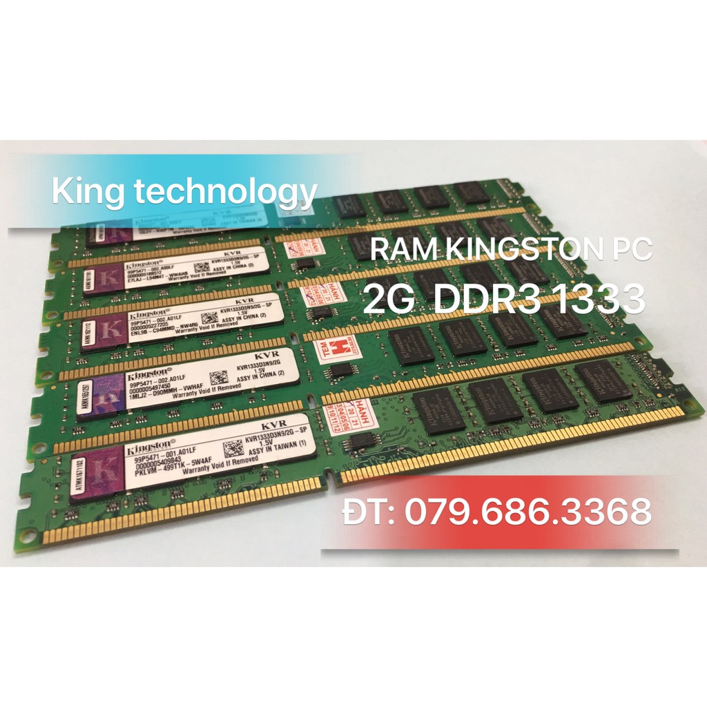 RAM 2G, 4G DDR3 bus 1333 PC dùng cho máy tính để bàn