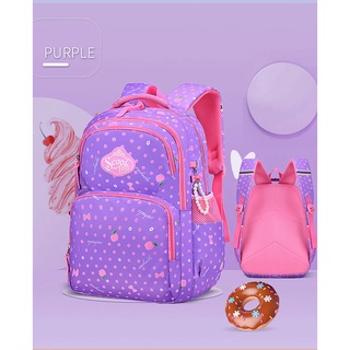 Balo cho bé gái đi học cấp 1 cấp 2, cặp sách nhiều ngăn chống thấm nước cho học sinh tiểu học, trung học