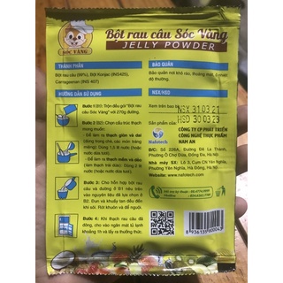 Bột rau câu con Sóc Vàng 12g