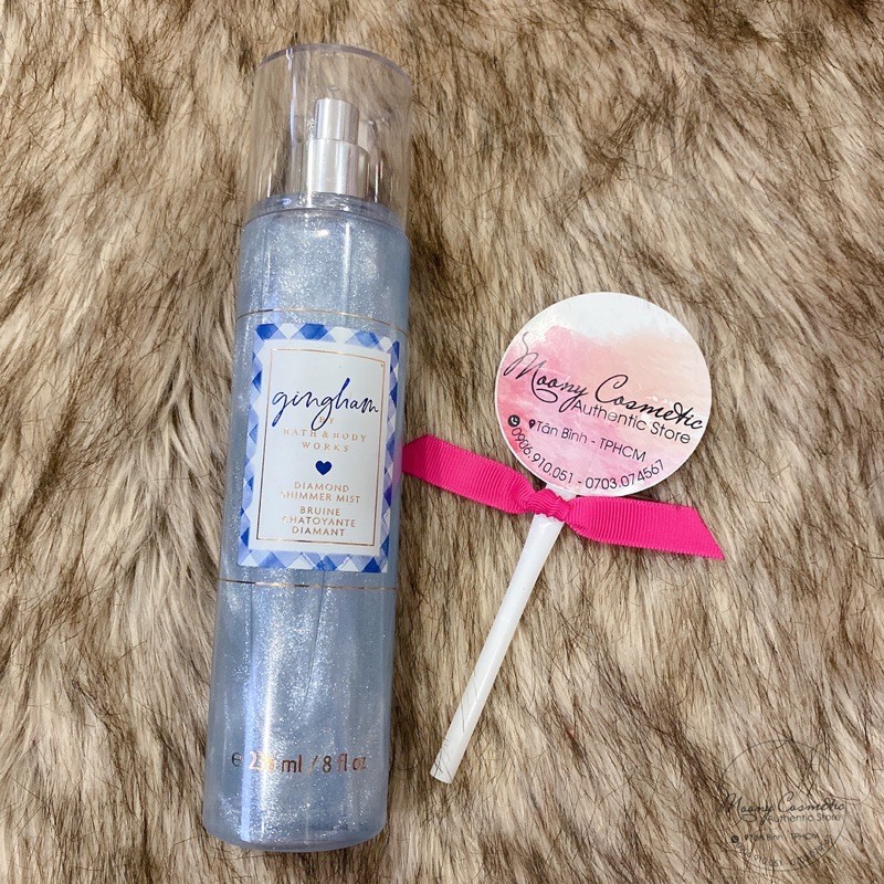 Xịt thơm nước hoa toàn thân nhũ kim tuyến Bath &amp; Body Works DIAMOND SHIMMER MIST 236mL