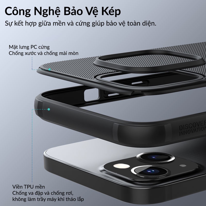 Ốp Lưng Chống Vân Tay Nillkin Super Frosted Shield Pro Chống Sốc 4 Cạnh Cho Ip 13 Pro Max 12 Pro Max Njoyshop
