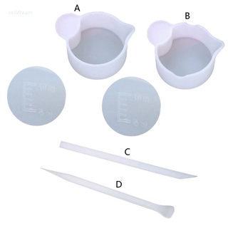 Dụng cụ cốc/que khuấy keo silicone trong suốt dùng làm trang sức thủ công