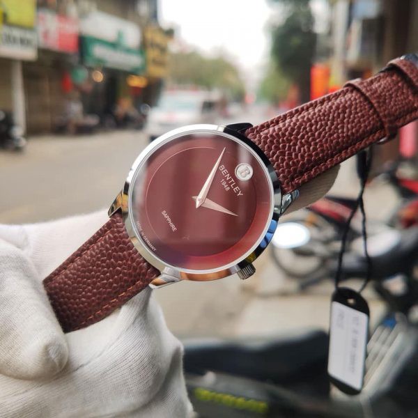 Đồng hồ nam dây da mặt kính chống xước Bentley BL1808 BL1808-10 BL1808-10MWDD