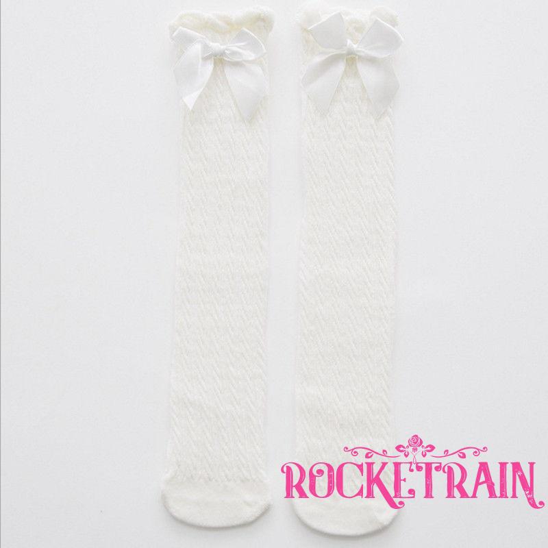 Đôi vớ cotton cổ cao xinh xắn dành cho bé gái