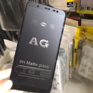 SAMSUNG J8 -Kính cường lực full nhám chống vân tay