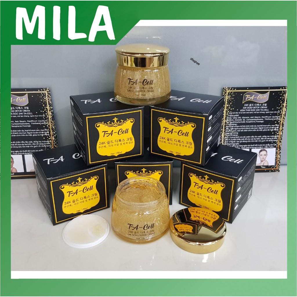 Kem thải độc 24k TA-Cell, làm sạch bã nhờn, ngừa mụn, ngừa nám và giúp da trắng sáng, kem thải độc tố.