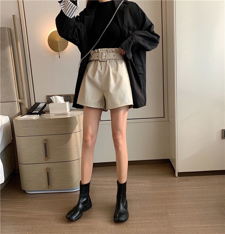 Quần Đùi Da Pu Ống Rộng Thời Trang Cho Nữ | BigBuy360 - bigbuy360.vn