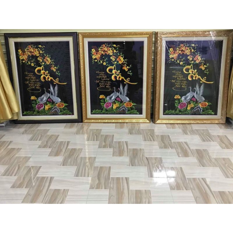 Tranh cha mẹ thêu