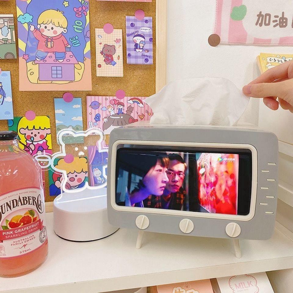 🍉zollzirr🍉Korea ins sáng tạo cô gái dễ thương trái tim giá đỡ điện thoại động hình dạng  TV hộp giấy giá đỡ điện thoại | BigBuy360 - bigbuy360.vn