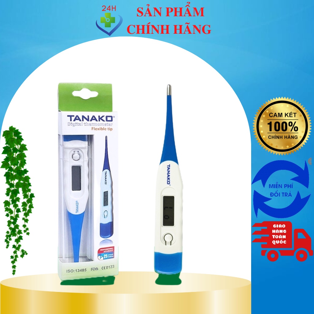Nhiệt kế điện tử Tanako Tanaphar. Đo nhiệt độ nhanh chính xác cao tiện sử dụng