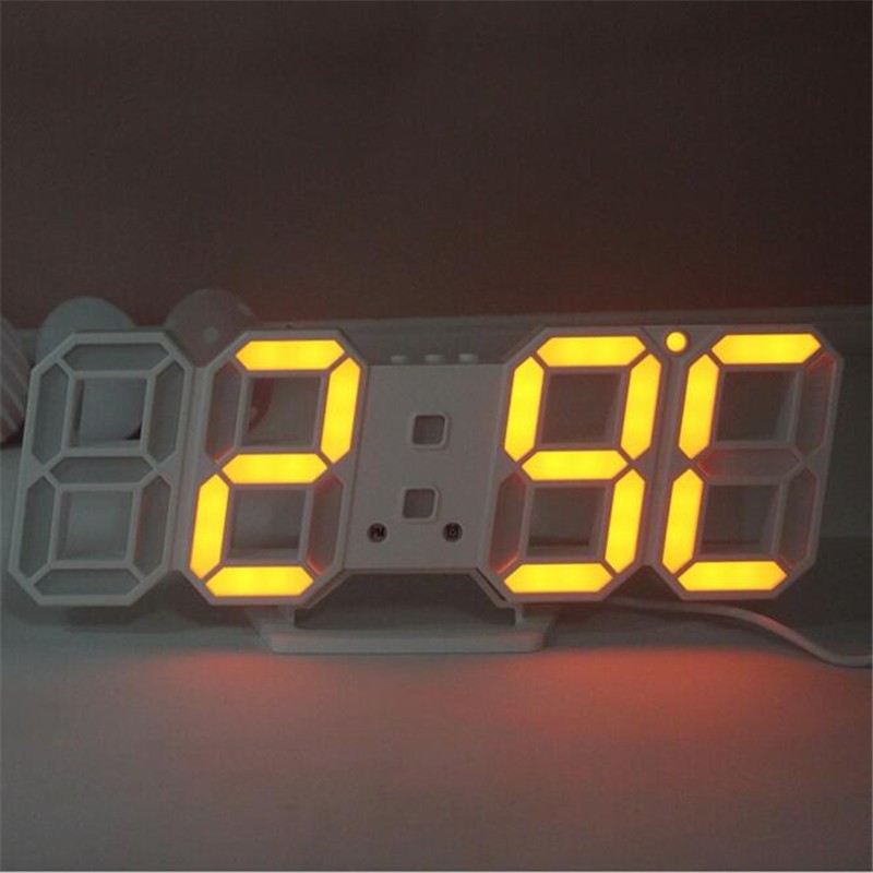 [ 6 Màu Led ] Đồng hồ LED 3D Smart Clock treo tường, để bàn. Đồng hồ kĩ thuật số